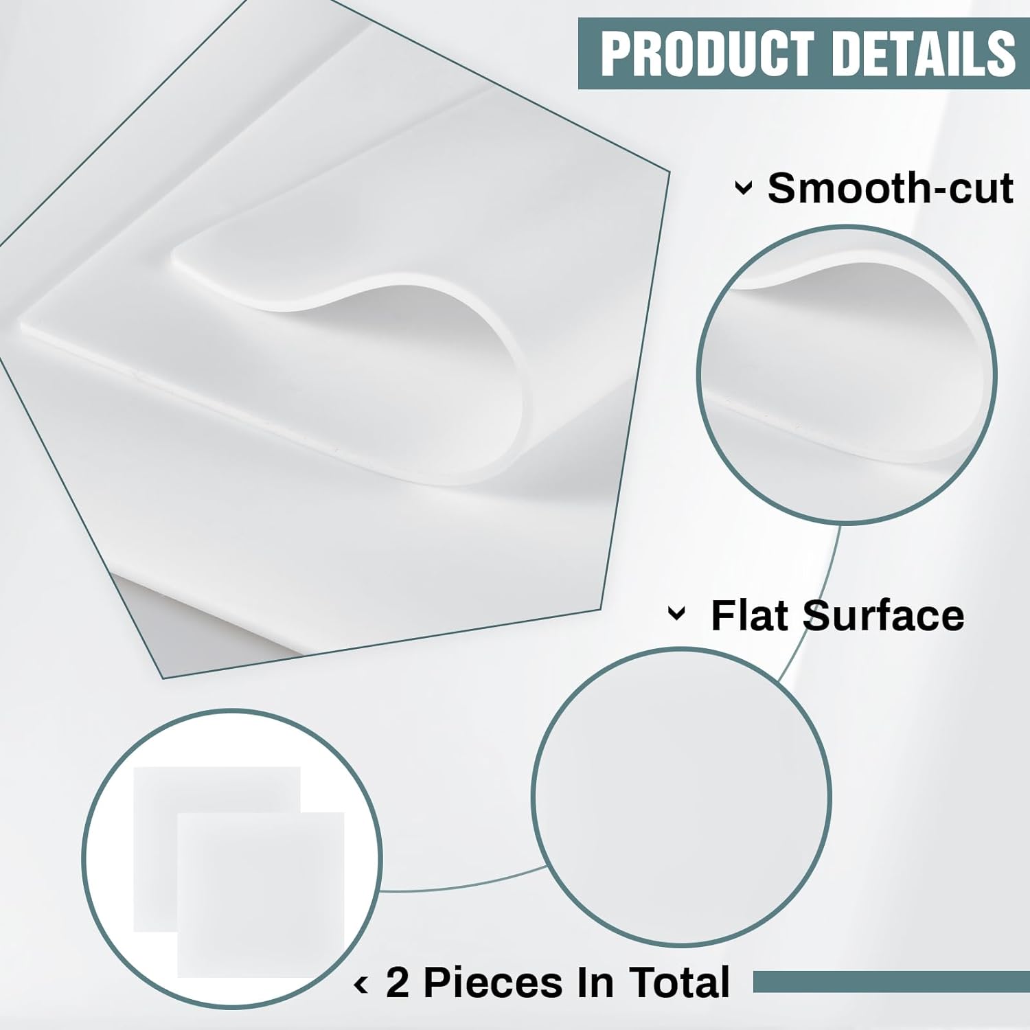 Feuille de caoutchouc de silicone 12 x 12 pouces, tampon en caoutchouc blanc de 1/8 pouce, matériau de joint en caoutchouc résistant à la chaleur - Fournisseurs Paidu