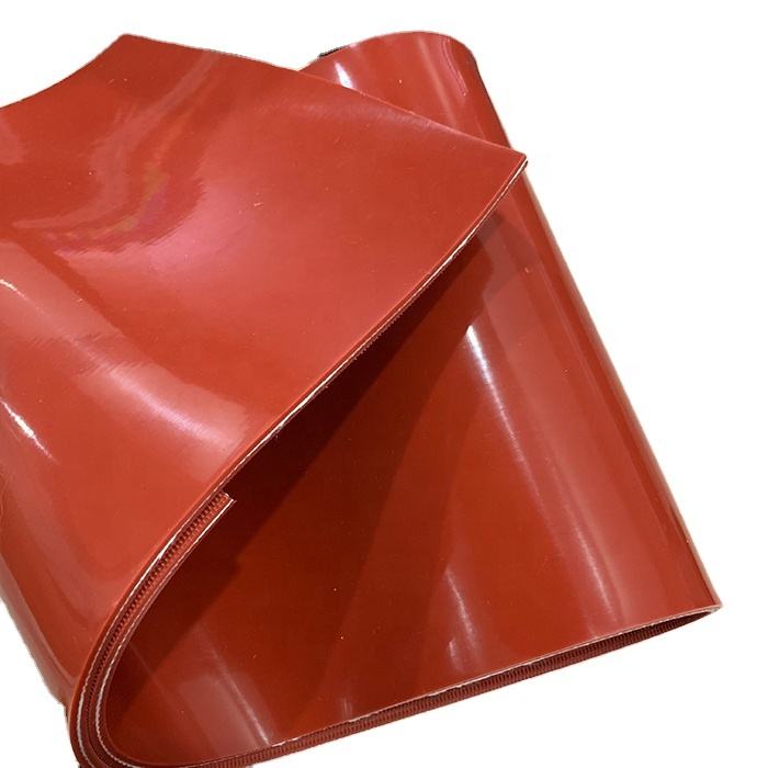 Feuille de caoutchouc de coussin de silicone de joint avec le rouge résistant à haute résistance de tissu/fibre de verre renforcé - fournisseurs de Paidu